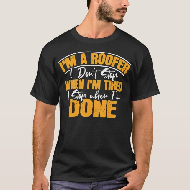 Roofer ecavator boy camisa camioneta engraçada (Frente)