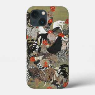 Roosters Hen Ilustração de Ito Jakuchu