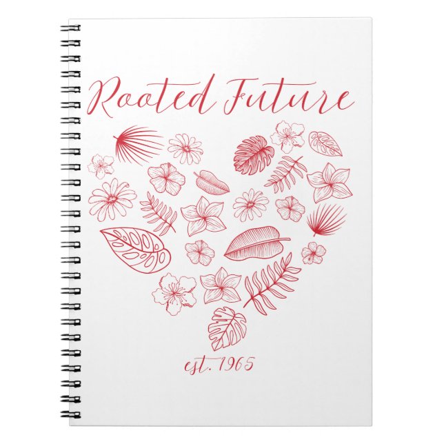 Rooted Future est. 1965 Caderno de Fotos Espiral (Frente)