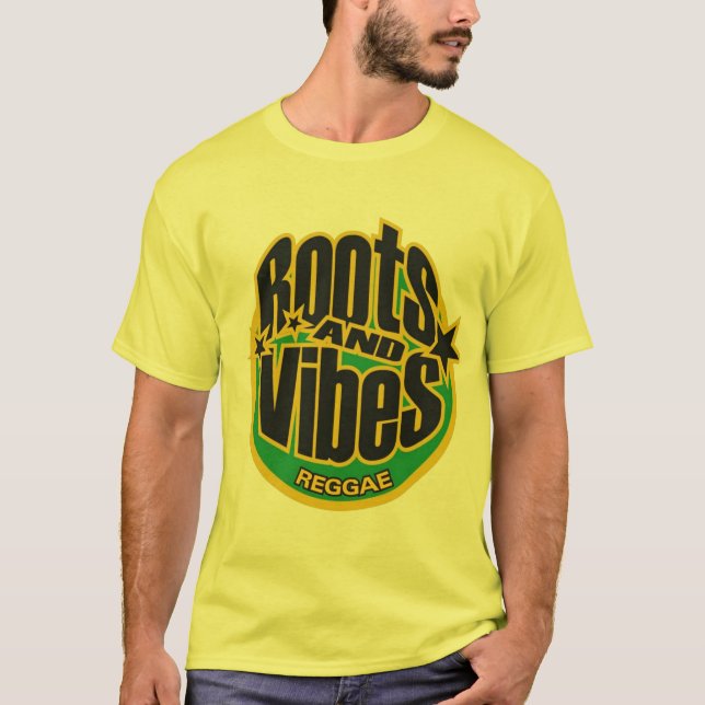Roots And Vibes Reggae camiseta (Frente)