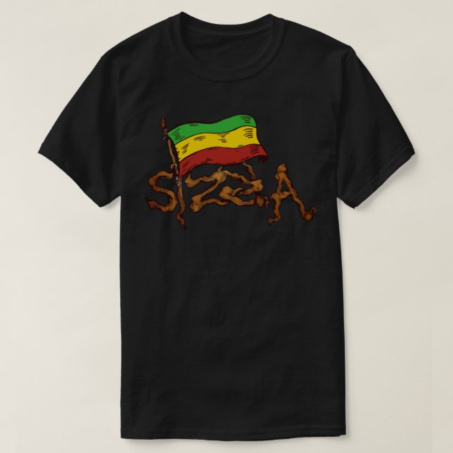 Roots Of Sizzla T-Shirt (Frente do Design)