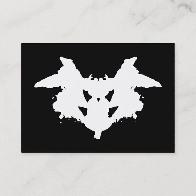 Rorschach Inkblot Cartão de visita (Verso)