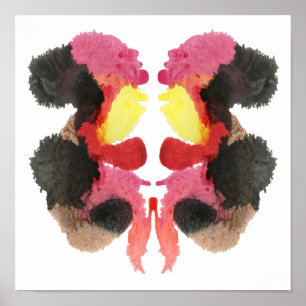 Rorschach Inkblot Test Fun Art Impressão