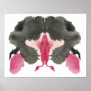 Rorschach Inkblot Test Fun Art Impressão