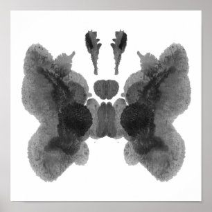 Rorschach Inkblot Test Fun Art Impressão