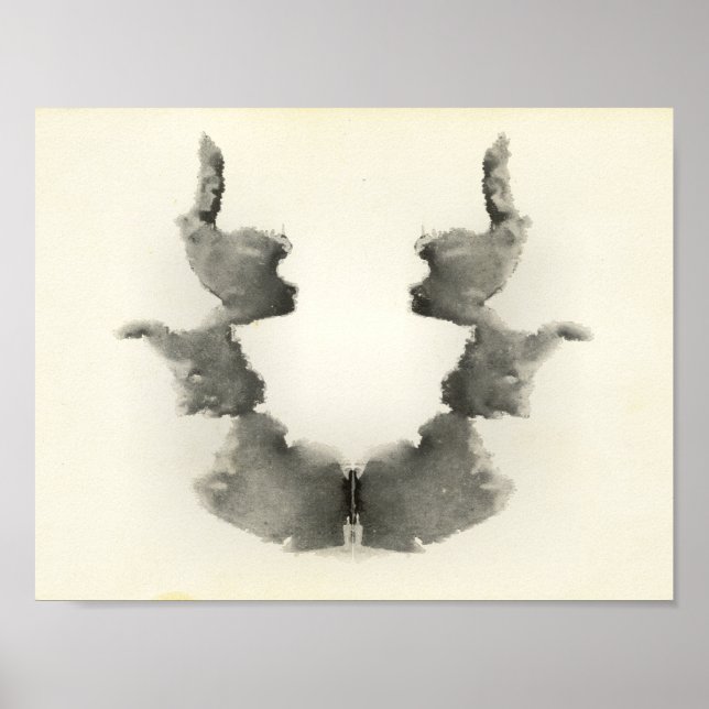 Rorschach Inkblot Test Fun Art Impressão (Frente)