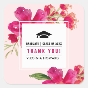 Rosa Adesivos para graduação da Fuchsia