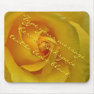 Rosa Amarela Mousepad Personalizado Rosa Mousepad
