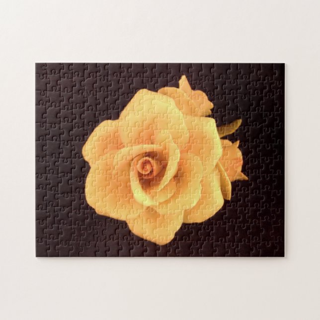 Rosa amarelo quebra-cabeça de acalmação de um (Horizontal)