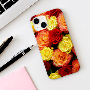 Rosa Amarelo Vermelho Laranja iPhone 14 Caso
