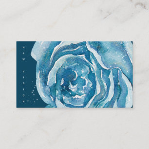 Rosa azul Sparkle US Cartão de visita