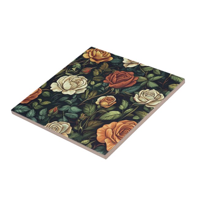 Rosa Azulejos Clássicos Para Cozinha Rústica (Lateral)