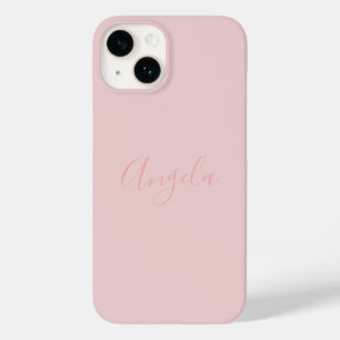Rosa Bege com Nome iPhone 14