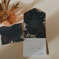 Rosa Borgonha Velvet Escura | Casamento de Outono