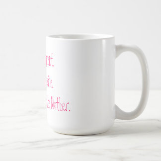 Rosa branco da caneca orgulhosa da mãe substituto