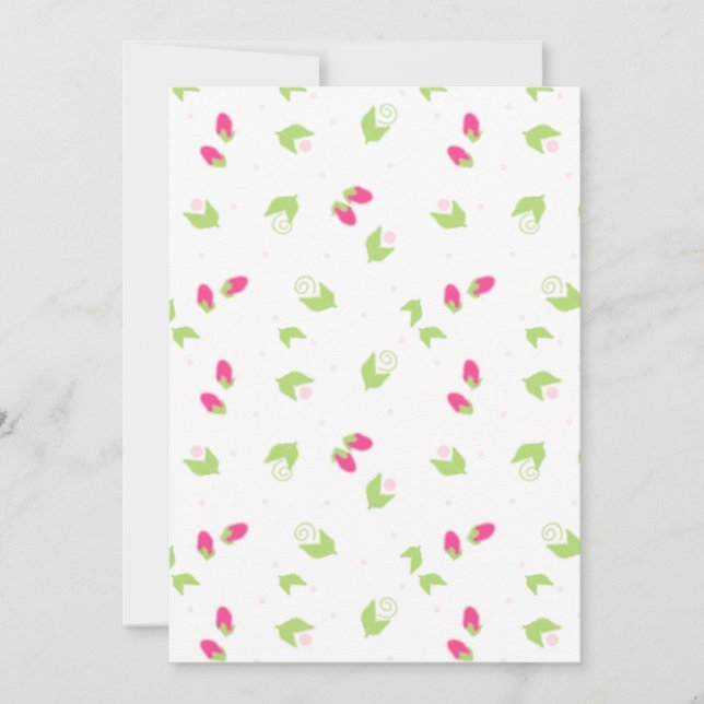 Rosa Bud Flower Paper (Frente)