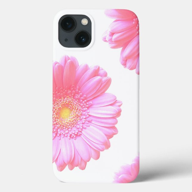 Rosa claro gerbera daisy Case-Mate capas de iphone (Verso)
