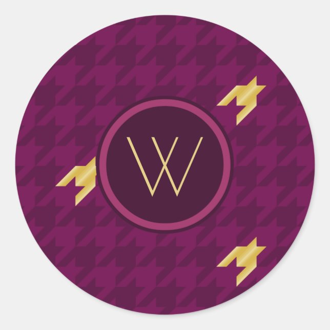 Rosa com Dourado adesivo de alta definição (Frente)