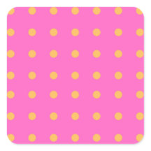 Rosa com os adesivos Yellow Dots_Fun