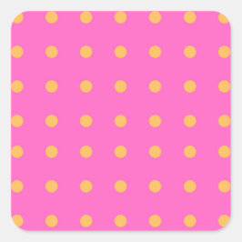 Rosa com os adesivos Yellow Dots_Fun