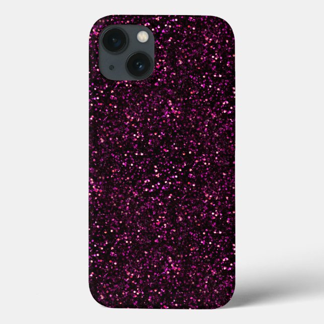 Rosa cor-de-rosa escuro Posh Glitter (Verso)