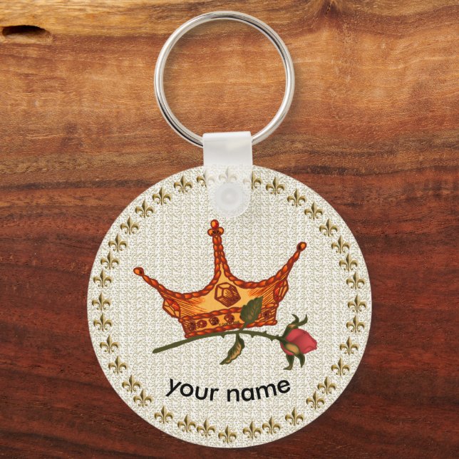 Rosa Crown chaveiro (Frente)