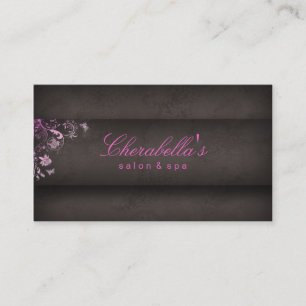 Rosa da borboleta dos termas do cartão de visita