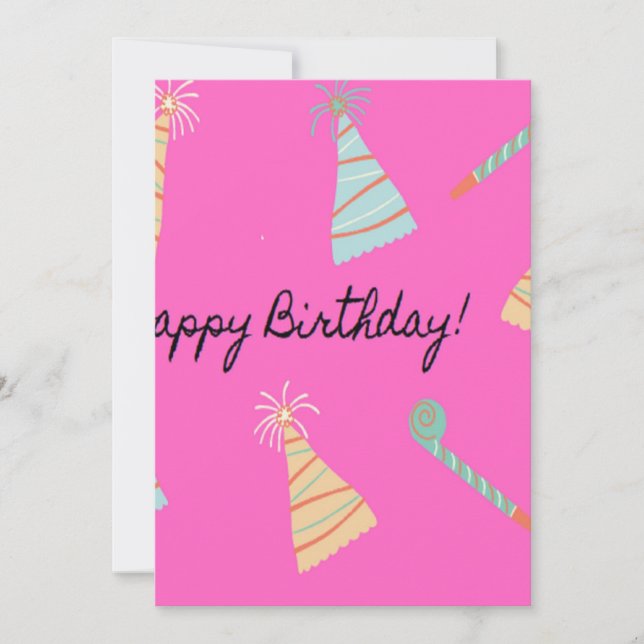 Rosa de aniversário feliz (Frente)