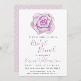 Rosa de Aquarela Puro | Convite Bridal Brunch