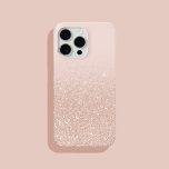 Rosa de Brilho Dourado Elegante Moderno<br><div class="desc">Capas de iphone Leve Dourada de Ombre Chic Elegante Moderno</div>