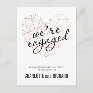 rosa de convite para festa de noivado de convite p