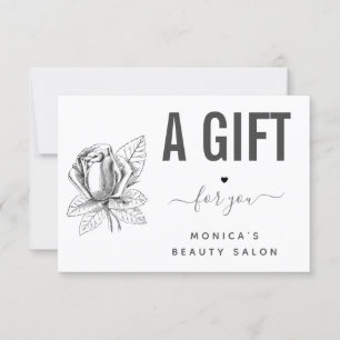 Rosa de Flor Desenhado, Preto e Bela Branca, Salão