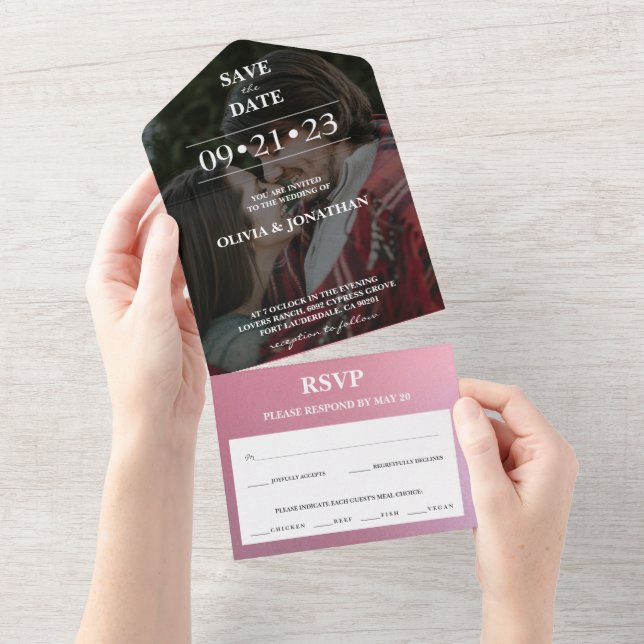 Rosa de Fotografia Personalizada com Falha Dourada (Tearaway)