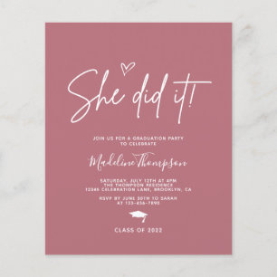 Rosa de Orçamento Coração Rosa Ela fez Graduação