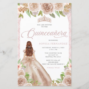 Rosa de Orçamento Dourada Princesa Tiara Quinceañe
