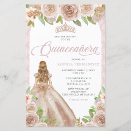 Rosa de Orçamento Dourada Princesa Tiara Quinceañe