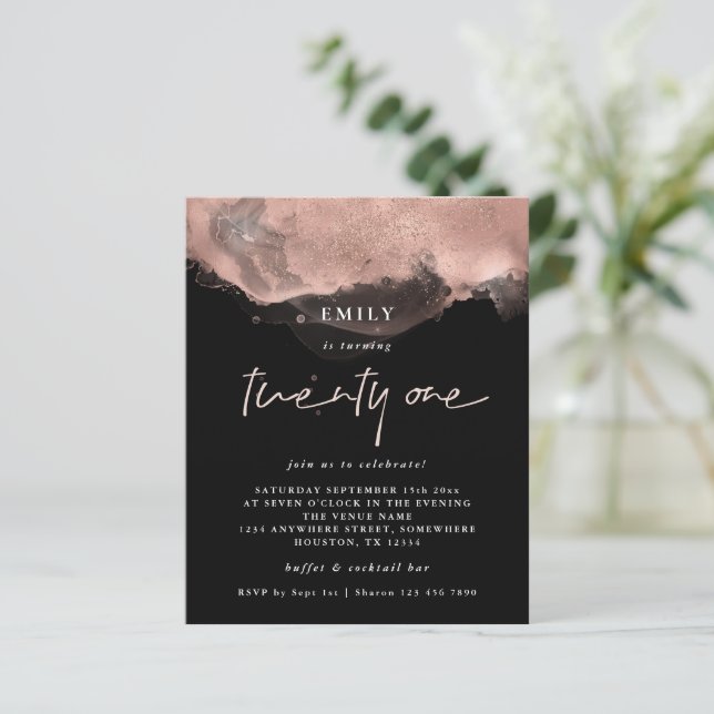 Rosa de orçamento Dourada Tinta Brilhante 21 Parte (Em pé/Frente)