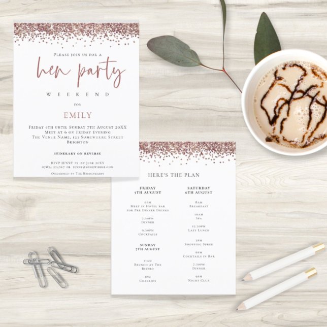 Rosa de Orçamento Fim de Semana do Glitter Dourado (Criador carregado)