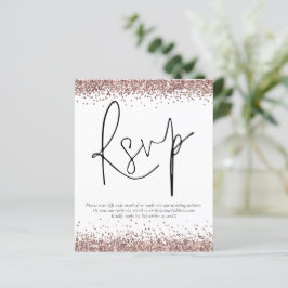 Rosa de Orçamento Glitter Dourado Glitter Código Q