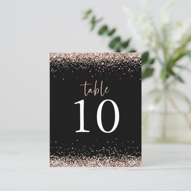 Rosa de Orçamento Mesa Negra Dourada Negra Nó (Em pé/Frente)