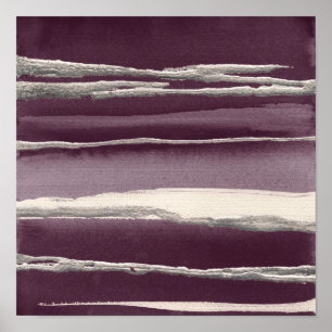 Rosa de prata Impressão roxa