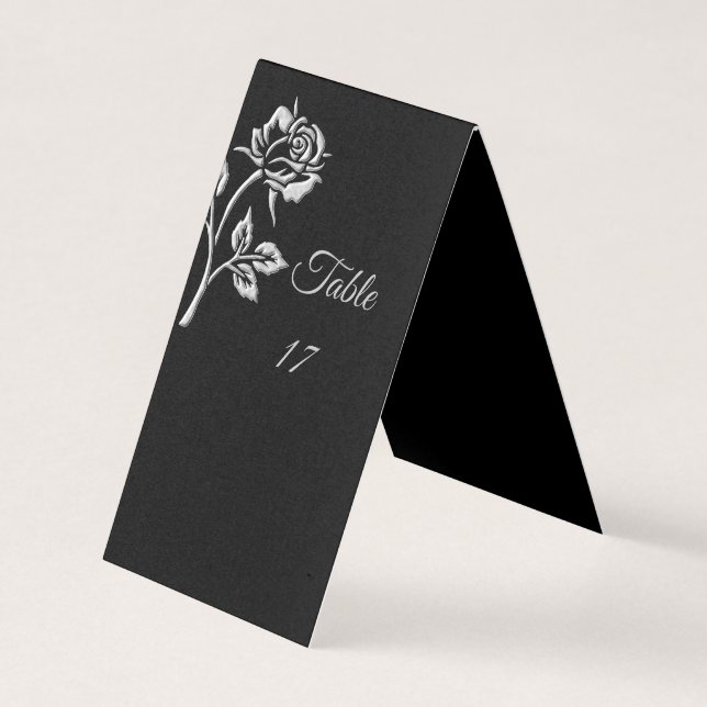 Rosa de prata simples (Frente)