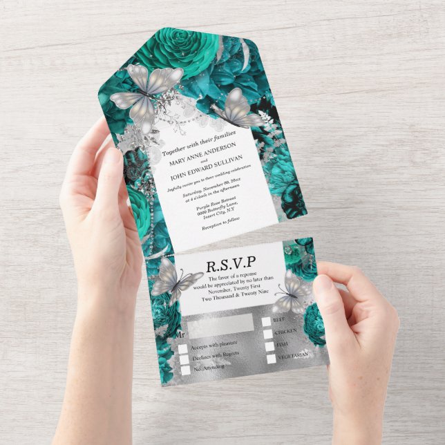 Rosa de relâmpagos de borboletas de prata azul-tea (Aba destacável)