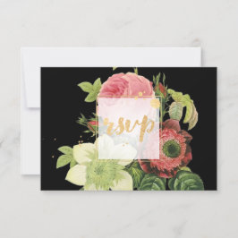 Rosa de RSVP PixDezines/Dourado/Foil Faux