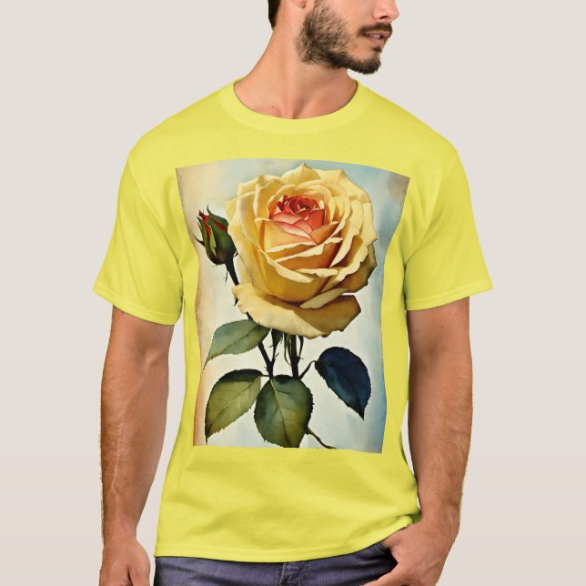 Rosa de T-Shirt Elegante - Eterno Fl (Frente)