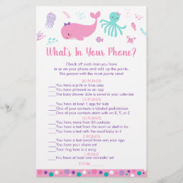 Rosa debaixo do mar O que há no seu jogo telefônic