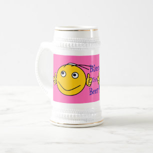 Rosa - Divertido Abençoe esta caneca de cerveja!