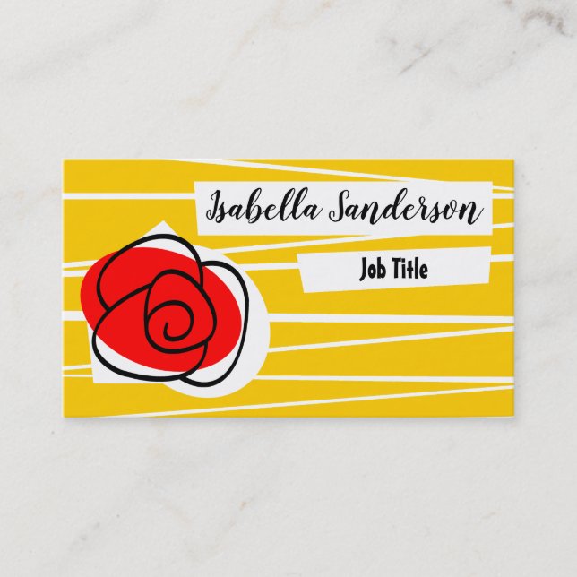 Rosa do espanhol - Título cartão de visita (Frente)