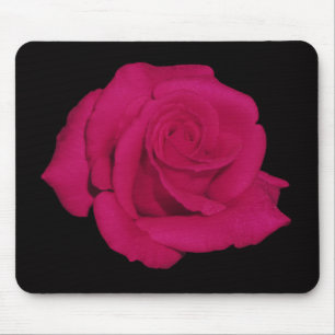 Rosa do rosa, mousepad preto do fundo (presentes)