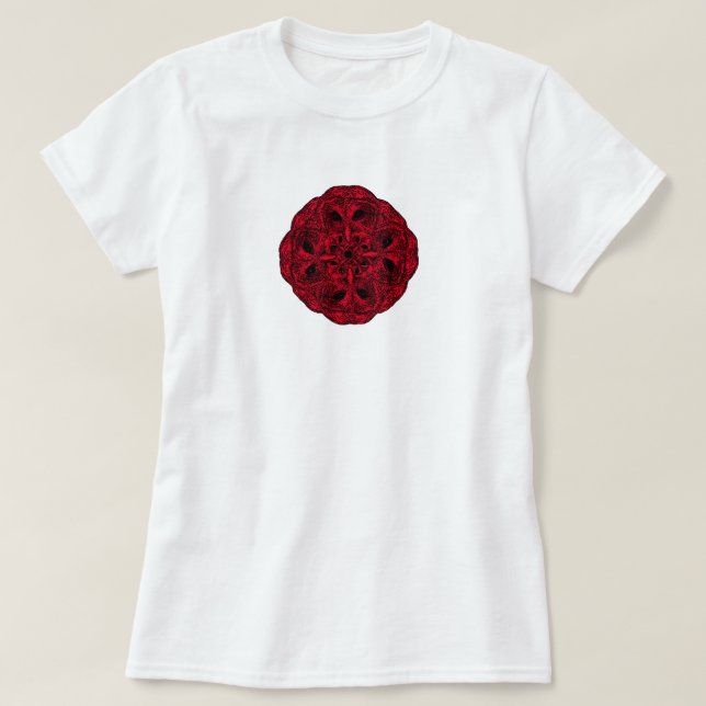 Rosa do t-shirt da coruja - mulheres (Frente do Design)